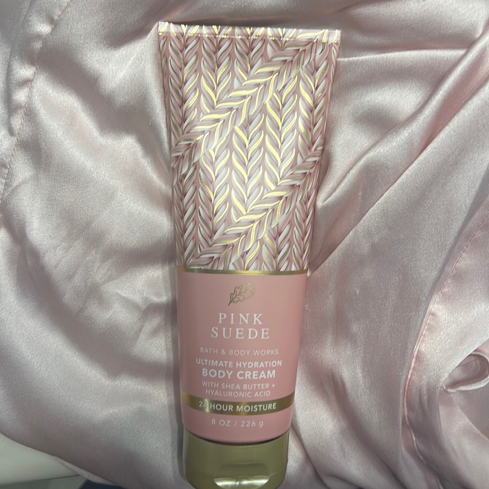 Pink Suede Ultimate Hydration Body cream with shea butter and hyaluronic acid